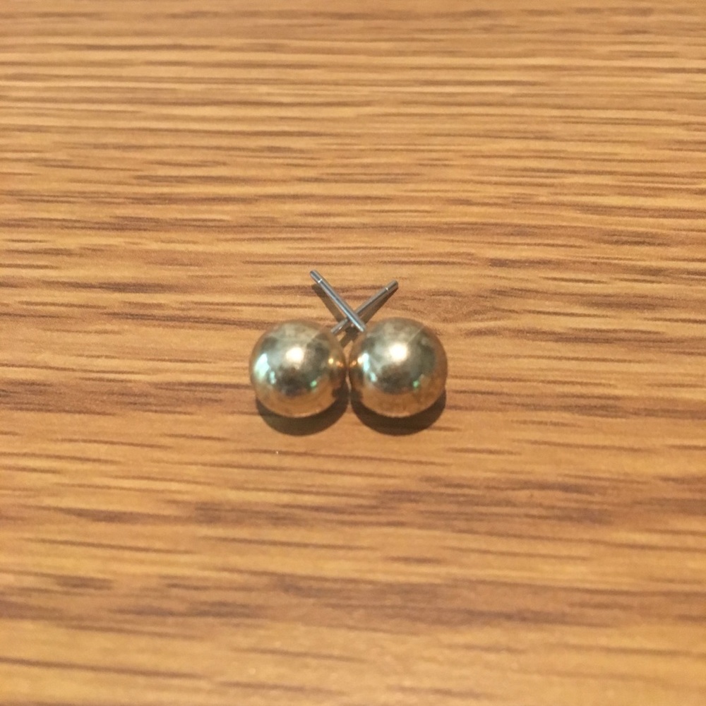 Gold Ball Earrings